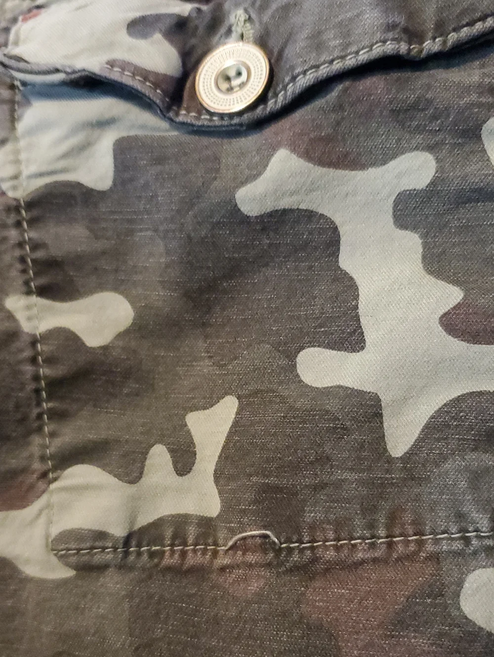 By Anthropologie The Wanderer Camo Print Size 27 Linen Blend